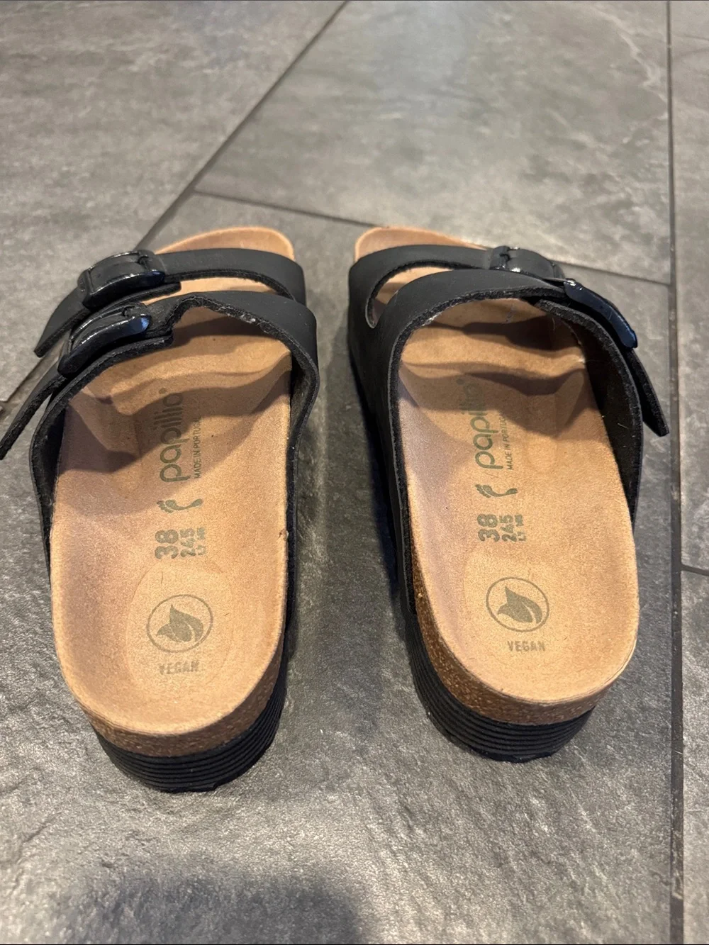 Birkenstock Black Two-Buckle Sandals - Picture 2 of 3